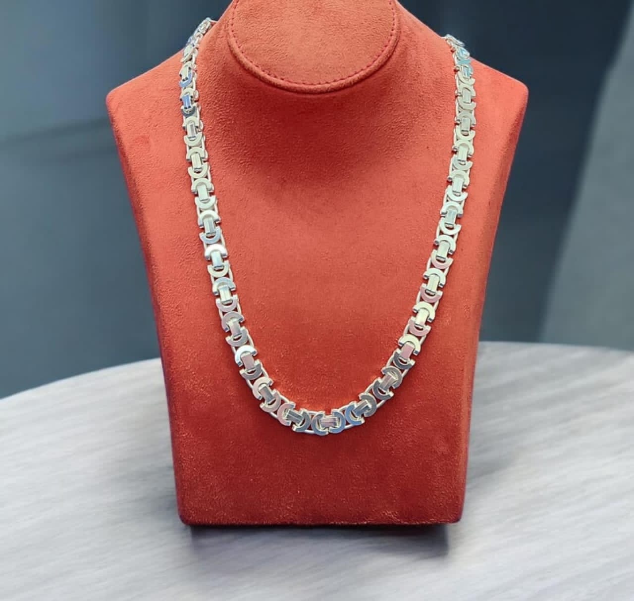 King Chain Italian 925 Silver Men’s Necklace