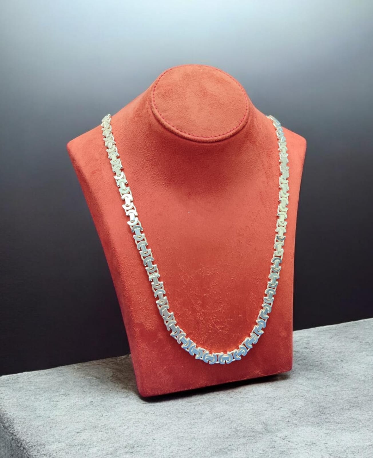 King Chain Italian 925 Silver Men’s Necklace