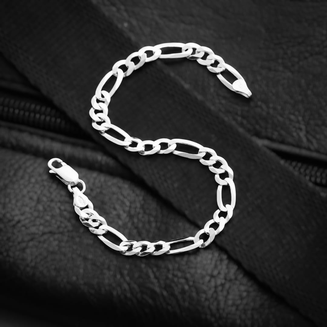 Roma Figaro Men’s Silver Bracelet