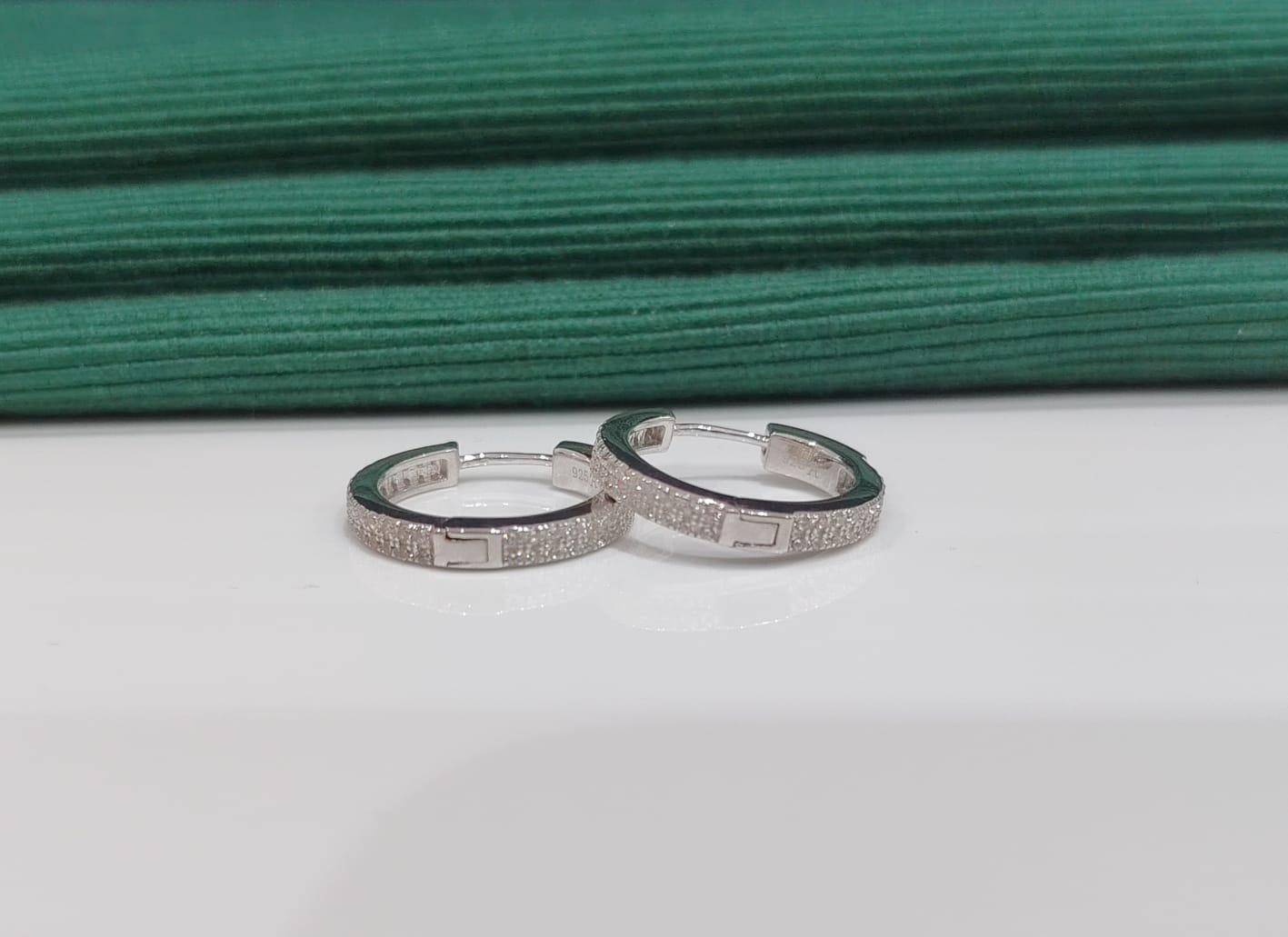 Mini Frost Hoop Earrings