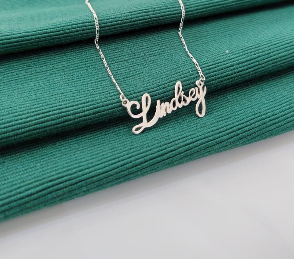 Signature Script Name Necklace