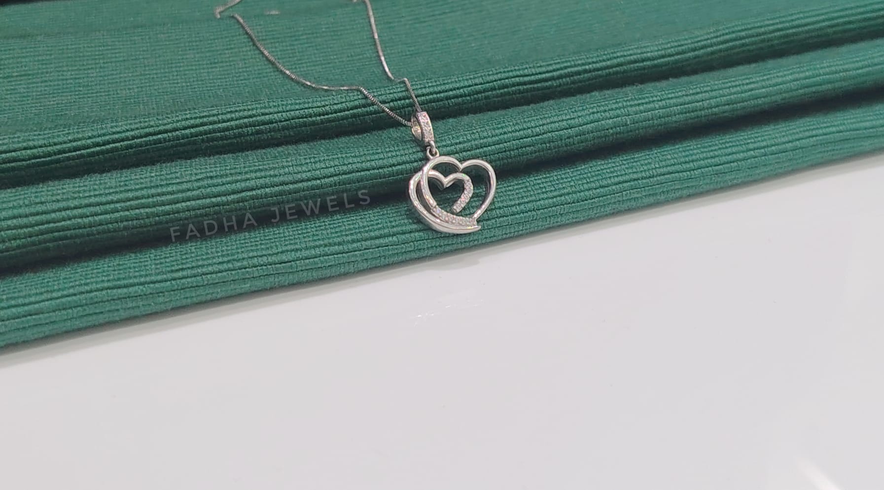 Twin Soul Sparkle Heart Pendant