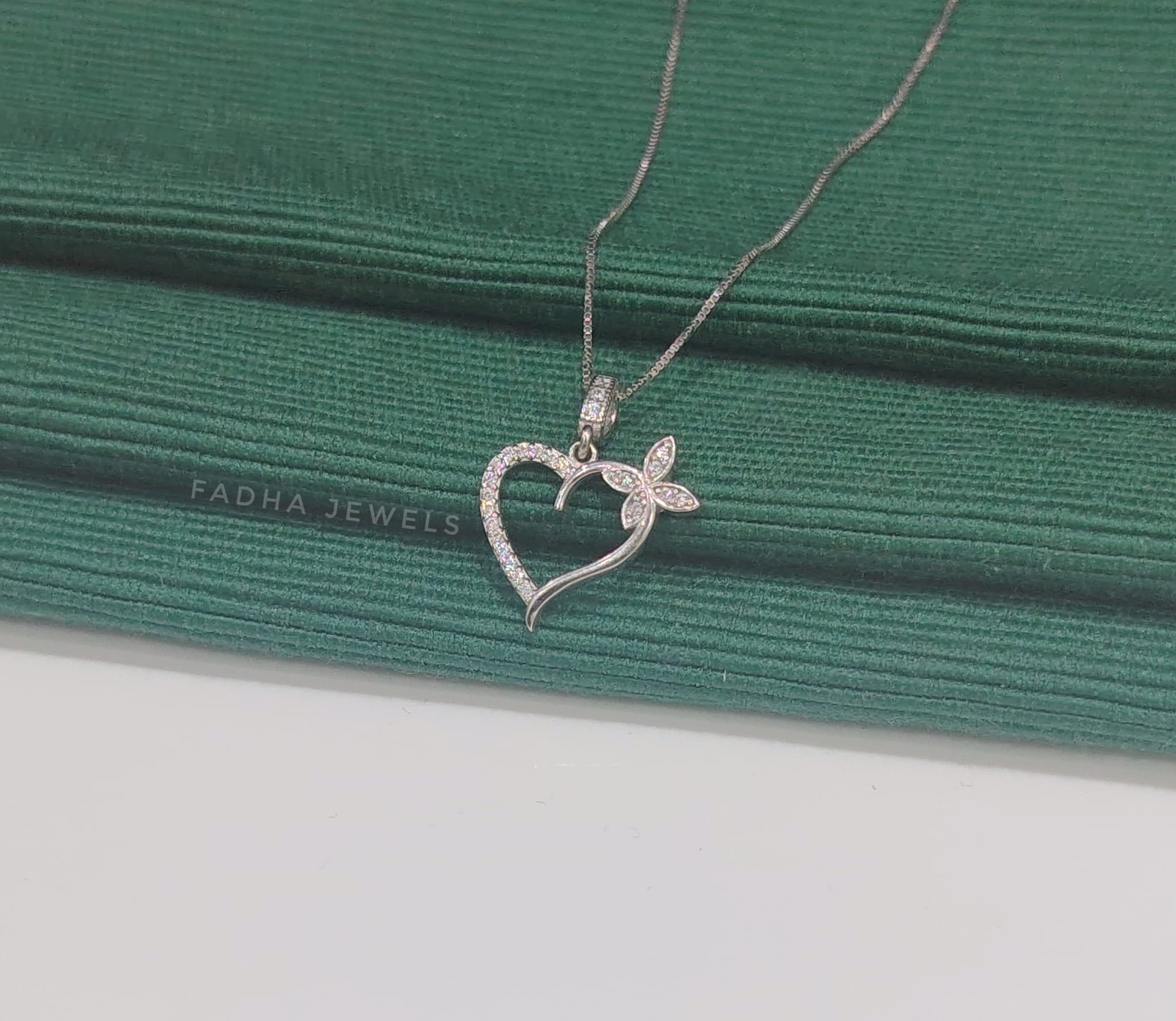 Floral Love Heart Pendant